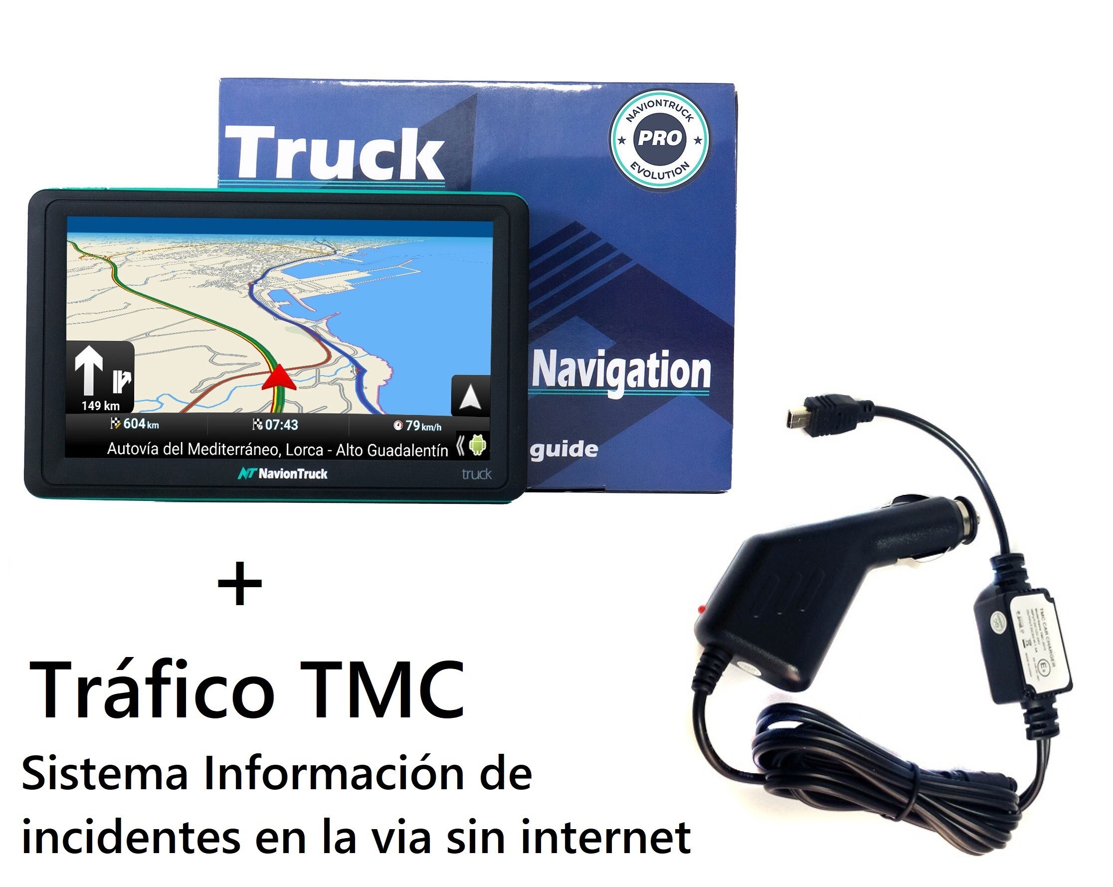 GPS Camión - X7 EVOLUTION con Tráfico TMC y Actualizaciones Gratis